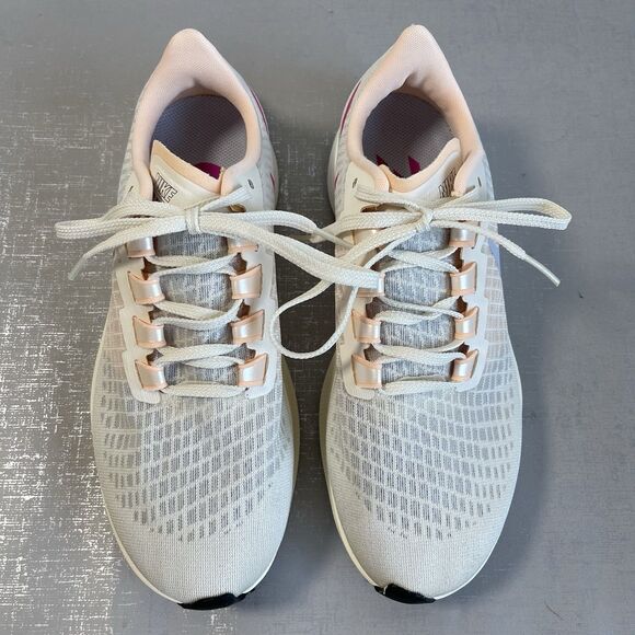 Nike Shoes Womens Size 7.5 Air Zoom Pegasus 37 Pale Ivory Running Sneakers - Picture 3 of 16